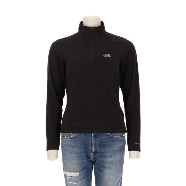 Second life - Damski czarny polarowy sweter TNF - Stan bardzo dobry. Czarne swetry klasyczne damskie The North Face, z polaru, bez kołnierzyka. Za 127.76 zł.