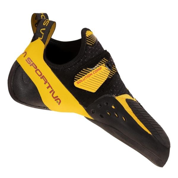 Buty wspinaczkowe dla dorosłych La Sportiva Solution Comp. Czarne buty sportowe na co dzień męskie La Sportiva, bez zapięcia, wspinaczkowe. Za 709.99 zł.