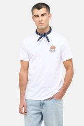 Męski T-Shirt Mustang Style Austin Bright White 1016495 2007. Białe t-shirty męskie Mustang, m, bez wzorów, bez kołnierzyka. Za 79.99 zł.