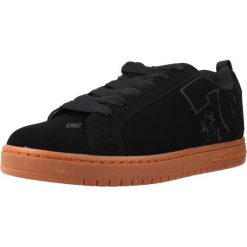 Buty skórzane dla Mężczyzn COURT GRAFFIK. Brązowe buty sportowe na co dzień męskie DC Shoes, z materiału, bez zapięcia, trekkingowe. Za 278.99 zł.