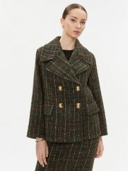 Luisa Spagnoli Płaszcz przejściowy Scellino 540182 Khaki Regular Fit. Brązowe płaszcze damskie Luisa Spagnoli, xs, bez wzorów, z syntetyku. Za 1,689.99 zł.