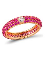 Les Favorites Pozłacany pierścionek z cyrkoniami rozmiar: 56. Różowe pierścionki damskie Les Favorites, z cyrkonią, pozłacane. Za 82.99 zł.