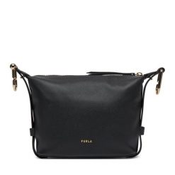 Torebka Furla. Czarne torebki klasyczne damskie Furla, bez wzorów, bez dodatków. Za 629.99 zł.