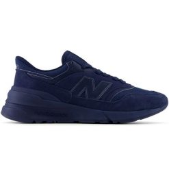 Sneakersy męskie New Balance 997 buty sportowe zamszowe lifestylowe granatowe (U997RMH) niebieskie. Niebieskie buty sportowe na co dzień męskie z materiału, bez zapięcia. Za 768.97 zł.