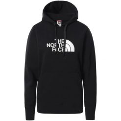 Bluza sportowa damska The North Face W Drew Peak Pullover Hoodie. Czarne bluzy sportowe damskie The North Face, s, bez wzorów, bez ramiączek, z kapturem. Za 349.99 zł.