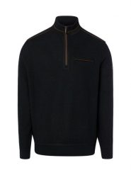Bugatti bluza typu troyer Mężczyźni czarny, XL. Czarne bluzy bez kaptura męskie Bugatti, m. Za 499.95 zł.
