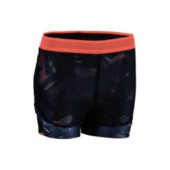 Spodenki fitness kardio 520 damskie. Brązowe spodenki sportowe damskie DOMYOS, xs, z elastanu, na fitness i siłownię. W wyprzedaży za 39.99 zł.