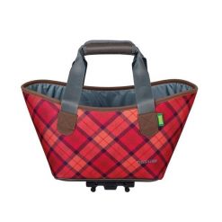 Systemowa torba na zakupy AGNETHA. Czerwone shopper bag damskie RACKTIME, bez wzorów, bez dodatków. Za 339.90 zł.