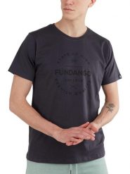 T-shirt męski Fundango Basic - T Logo-4 krótki rękaw. Szare t-shirty męskie Fundango, m, bez wzorów, z bawełny, bez kołnierzyka. Za 99.00 zł.