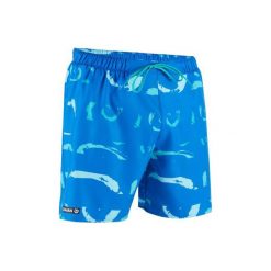 Spodenki surfing krótkie BBS 100 Maori. Niebieskie szorty męskie OLAIAN, bez wzorów, z materiału, sportowe. W wyprzedaży za 19.99 zł.
