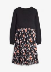Sukienka 2 w 1 ciążowa i do karmienia piersią, z bluzą (komplet 2-cz.). Czarne bluzy bez kaptura damskie bonprix. Za 149.99 zł.