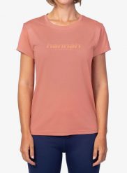 Koszulka szybkoschnąca damska Hannah Saffi II. Czerwone t-shirty damskie Hannah, bez wzorów, z materiału, bez kołnierzyka. Za 238.50 zł.