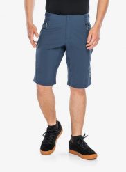 Spodenki rowerowe męskie Rab Cinder Crank Shorts. Niebieskie szorty męskie RAB, bez wzorów, z materiału. Za 482.89 zł.