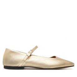 Baleriny Tommy Hilfiger. Żółte baleriny damskie Tommy Hilfiger, bez wzorów, bez obcasa. Za 569.99 zł.