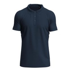 Męska Koszulka Polo Clive. Niebieskie koszulki polo męskie Stedman, m, bez wzorów, bez ramiączek. Za 85.99 zł.