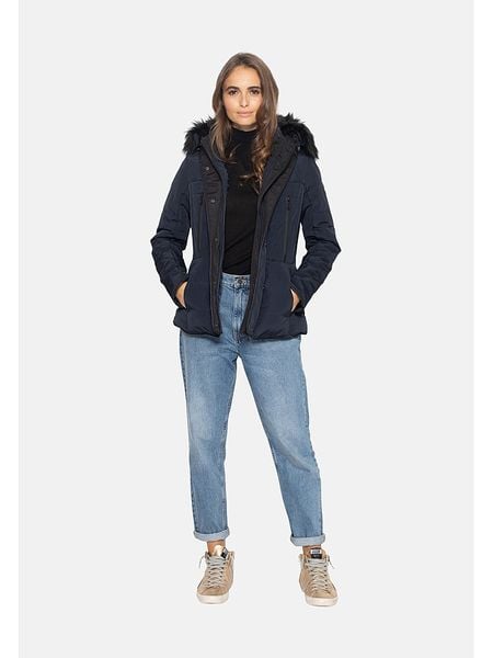 Northwood Kurtka zimowa "Gabrilov" w kolorze granatowym rozmiar: S. Niebieskie kurtki damskie Northwood, na zimę, s, bez wzorów, z puchu, bez kaptura. Za 148.45 zł.