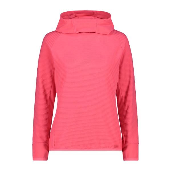 Bluza damska z kapturem CMP. Czerwone bluzy z kapturem damskie CMP, xs, z materiału. Za 293.60 zł.
