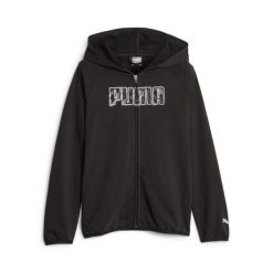 PUMA BLUZA ACTIVE SPORTS FZ TR 67629101. Czarne bluzy sportowe damskie Puma, l, bez wzorów, z bawełny, bez ramiączek, bez kaptura. Za 152.99 zł.