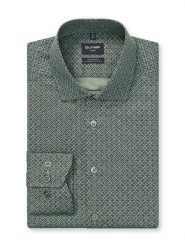 OLYMP Koszula "Luxor" - Modern fit - w kolorze ciemnozielonym rozmiar: 45. Zielone koszule męskie Olymp, bez wzorów, z bawełny, bez kołnierzyka, bez ramiączek. Za 139.87 zł.