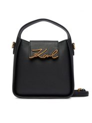 KARL LAGERFELD Torebka B4W30008 Czarny. Czarne torebki klasyczne damskie Karl Lagerfeld, bez wzorów, ze skóry, bez dodatków. Za 1,099.00 zł.
