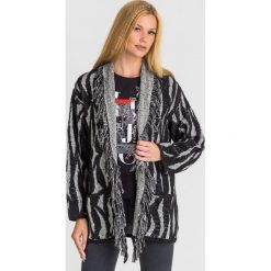 KARDIGAN LIU JO. Czarne kardigany damskie Liu Jo, l, z aplikacjami, z dzianiny. Za 1,299.00 zł.