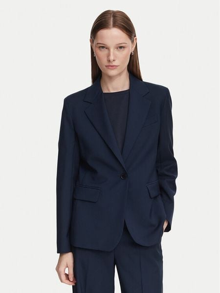 Weekend Max Mara Marynarka Lamine 2625046081 Granatowy Regular Fit. Niebieskie marynarki i żakiety damskie Weekend Max Mara, bez wzorów, z wełny. Za 1,834.00 zł.