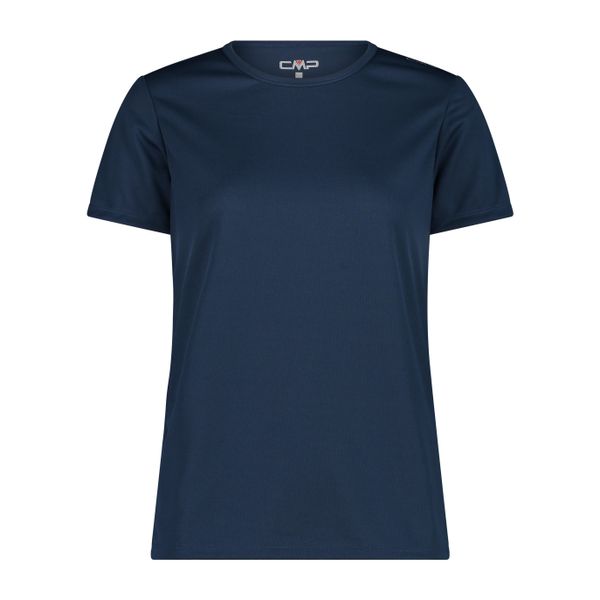 Koszulka damska turystyczna CMP 39T5676. Niebieskie topy sportowe damskie CMP, l, bez wzorów, bez ramiączek. W wyprzedaży za 41.99 zł.