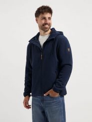 TRAVELIN' Bluza "Karlson" w kolorze granatowym rozmiar: M. Niebieskie bluzy z kapturem męskie Travelin', m. Za 195.99 zł.