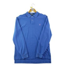 Second life - Polo Ralph Lauren koszulka męska z długim rękawem - Stan dobry. Niebieskie koszulki męskie z długim rękawem Ralph Lauren, m. Za 127.76 zł.