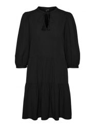 Vero Moda Sukienka "Pretty" w kolorze czarnym rozmiar: XL. Czarne sukienki damskie Vero Moda, xl, bez wzorów, z bawełny, bez kołnierzyka, bez ramiączek, mini. Za 79.03 zł.