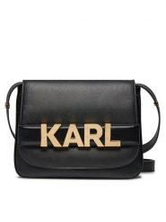 KARL LAGERFELD Torebka 236W3092 Czarny. Czarne listonoszki damskie Karl Lagerfeld, bez wzorów, ze skóry, bez dodatków. Za 1,399.00 zł.
