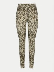 Pieces Legginsy Naja 17156977 Beżowy Regular Fit. Brązowe legginsy damskie Pieces, l, bez wzorów, z bawełny. Za 69.99 zł.