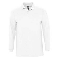 Koszulka Polo Z Długim Rękawem Dla Dorosłych Unisex Winter II. Białe bluzki damskie SOL'S, l, bez wzorów, casualowe, bez kołnierzyka, bez ramiączek. Za 102.99 zł.