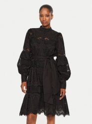 Bruuns Bazaar Sukienka codzienna Chanella BBW4159 Czarny Loose Fit. Czarne sukienki damskie Bruuns Bazaar, na co dzień, bez wzorów, z bawełny, bez kołnierzyka, bez ramiączek, proste. Za 1,169.00 zł.