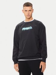 Hugo Bluza Logo 50514930 Czarny Regular Fit. Czarne bluzy bez kaptura męskie Hugo, m, z bawełny. Za 479.99 zł.