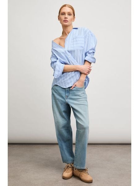 Blue Fire Dżinsy "Zoe" - Barrell fit - w kolorze błękitnym rozmiar: W33/L29. Niebieskie jeansy damskie Blue Fire. Za 189.95 zł.