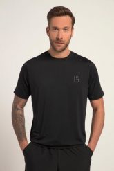 Męski T-shirt FLEXNAMIC® odzież sportowa fason maskujący brzuch rękaw 1/2. Czarna t-shirty męskie JAY-PI, m, bez wzorów, z elastanu, bez kołnierzyka. Za 179.99 zł.