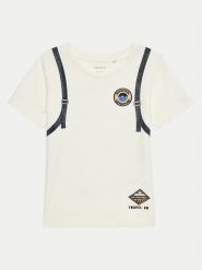 NAME IT T-Shirt 13232049 Écru Regular Fit. T-shirty chłopięce Name it, bez wzorów, z bawełny, bez ramiączek. Za 39.99 zł.