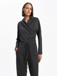 BGN Sweter w kolorze antracytowym rozmiar: 38. Czarne swetry klasyczne damskie BGN, bez kołnierzyka. Za 100.99 zł.