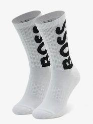 Hugo Boss Underwear Skarpety w kolorze białym rozmiar: 43-46. Białe skarpetki męskie Hugo Boss Underwear, bez wzorów, prążkowane. Za 32.90 zł.