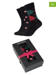 Camano Skarpety (3 pary) w kolorze czarnym rozmiar: 39-42. Czarne skarpetki męskie camano, bez wzorów. Za 56.99 zł.