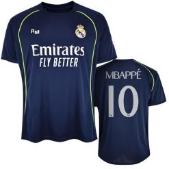 Koszulka kibica Real Madryt 25-26 Premium z drugim numerem - Mbappé 10. Niebieskie t-shirty sportowe męskie Real Madrid, s, z materiału, bez ramiączek, do piłki nożnej. Za 253.69 zł.