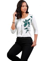 WITT WEIDEN Koszulka w kolorze białym rozmiar: 48. Białe bluzki damskie WITT WEIDEN, bez wzorów, bez kołnierzyka, bez ramiączek. Za 43.99 zł.