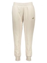 Puma Spodnie dresowe "Essentials+" w kolorze beżowym rozmiar: M. Brązowe spodnie dresowe damskie Puma, bez wzorów, z dresówki. Za 144.92 zł.