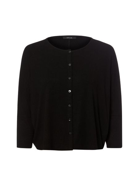 Opus koszulka z długim rękawem - Sigefi Kobiety wiskoza czarny, S. Czarne t-shirty damskie Opus, s, bez wzorów, z tkaniny, bez kołnierzyka. Za 299.95 zł.
