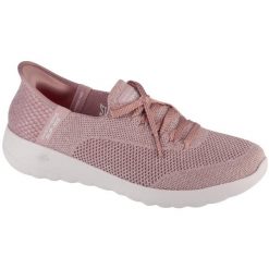 Buty sportowe Sneakersy damskie, Slip-Ins: Go Walk Joy - Abby. Czerwone buty sportowe na co dzień damskie Skechers, bez wzorów, trekkingowe. Za 299.99 zł.