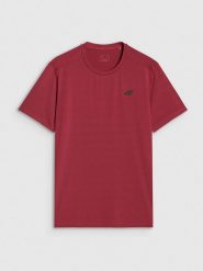 4F Koszulka sportowa w kolorze czerwonym rozmiar: XL. Czerwone t-shirty sportowe męskie 4f, xl, z materiału, bez ramiączek, outdoorowe. Za 73.95 zł.