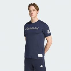 Koszulka Real Madryt US Pack. Białe t-shirty sportowe męskie Adidas, s, bez ramiączek, do piłki nożnej. Za 179.00 zł.