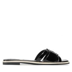Klapki Aldo. Czarne klapki damskie Aldo, bez wzorów, bez obcasa. Za 209.99 zł.