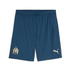 Męskie szorty Olympique Marsylia 24/25 PUMA Ocean Tropic Bold Blue. Niebieskie szorty męskie Puma, bez kołnierzyka. Za 190.50 zł.